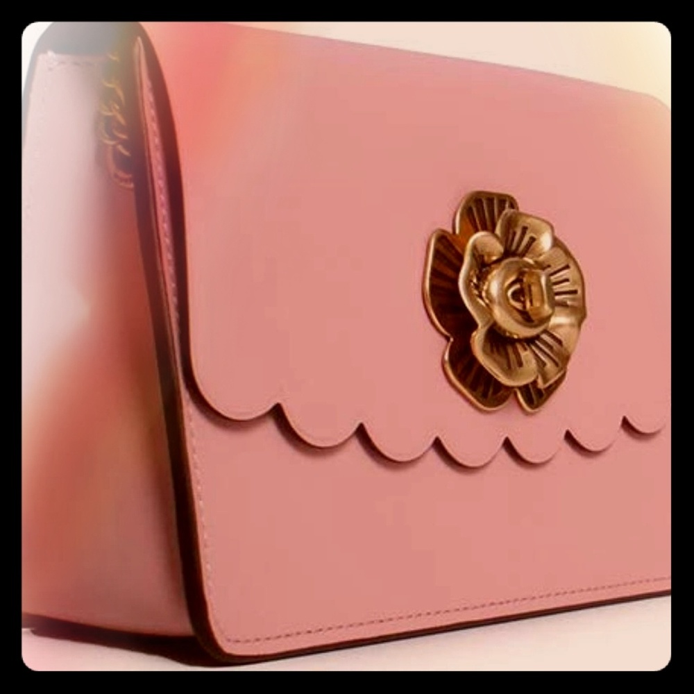 Coach Tea Rose Turn Lock Bowery Crossbody